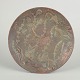 Gunnar Nylund, bronze dish.Rare circular bronze dish with relief decoration of stylised fish, ...
