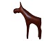 Arne Tjomsland from Norway, moose made in teak wood.Height 25.0 cm., length 19.0 ...