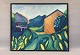Bjarne Jehn (1934-2015).Motif: Exterior with house gable.Oil on canvas, name and date ...