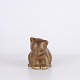 Cat figure by Knud Basse made in glazed ceramic. The figure has soft organic shapes and a calm ...