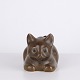 Cat figure by Knud Basse made as a vase in brown glazed ceramic.— Origin: Denmark— Designer: ...