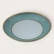Bing & Grondahl, Form 643 with wide turquoise decoration and gold rim, Small deep plate / bowl, ...