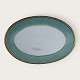 Bing & Grondahl, Form 643 with wide turquoise decoration and gold rim, Serving platter, ...