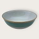 Bing & Grondahl, Form 643 with wide turquoise decoration and gold rim, Serving bowl, #43, 8cm ...