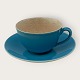 Royal Copenhagen, Aluminia, Confetti, teacup, Turquoise blue, cup 9.5cm in diameter and 6cm high ...