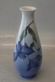 2919-4055 RC Vase Blue Clematis Flower 19 cm Royal Copenhagen