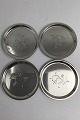Frantz Hingelberg Sterling Silver Coasters (4) (1932-1933)Measures Diam 8 cm (3.15 inch) ...