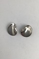 Georg Jensen Sterling Silver Earrings (Clips) No. 14558 Per Hertz Measures 2.6 cm x 2.3 cm. ...