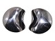 Niels Erik From sterling silver, modern ear clips  from around 1950 to 1960.Hallmarked "N.E. ...