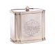 Regence silver tea caddy by Johan Mehl, Viborg, Denmark, 1725-65H: 8cm. W: 7,7cm