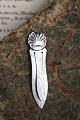 Old bookmark in silver with clam motif. Stamped 830s. Length: 6cm.