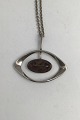 Niels Erik From Sterling Silver Pendant (Agate)Measures Pendant 5.4 cm x 5.7 cm (2.12 inch x ...