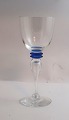 Attica, Royal Copenhagen with blue deco. Design Anja Kjär. Port-Sherry glass. Height 16.5 cm.