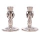 Pair of Georg Jensen Blossom sterlingsilver candlesticks ...