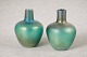 Bertil Vallien for Kosta Boda, pair of vases.Elegant mouth-blown glass vases with organic form ...