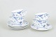 Royal Copenhagen Blue Fluted Half Lace, set of four coffee cups with matching ...