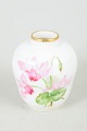 Royal Copenhagen Saxon flower, vase.Hand-painted porcelain vase decorated with Saxon flower ...
