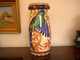 Large Aluminia 
Faiance Vase 
with Parrot, 
decoration 
number 571/554, 
it has small 
hairline 
cracks.