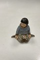 Royal Copenhagen Overglaze Figurine - Boy with Flowers ...