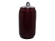 Royal Copenhagen art pottery by artist Jais NielsenVase with oxblood glaze and a silver lid