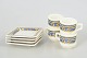 Tiffany Boutique, set of four espresso cups with saucers.
