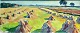 Skov, Marius (1885 - 1964) Denmark: Haystack. Oil on canvas. Signed. H: 30 cm. W: 71 ...