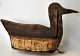 Decoy duck in wood and cork, approx. 1920. Denmark. With lead as weight. L.: 36.5 cm. H.: 22.5 ...