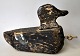 Decoy duck in painted wood, approx. 1920. Denmark. L.: 20 cm. H.: 14 cm.Great condition!NB: ...
