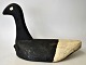 Wooden decoy duck, approx. 1920. Denmark. Painted. L.: 25 cm. H.: 20 cm.