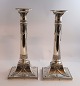 S&M Benzen. A pair of tall silver candlesticks (835). Height 24 cm