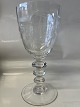Glass Cup with engraved initialsHeight 22.9 cm