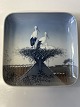 Bing & Grondahl Square dish (originally ashtray) Stork's Nest.Decoration number 1300/6583 or ...