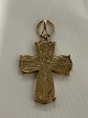 Day of the Dead cross in 14 carat gold, stamped BH 585