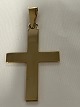 Cross Pendant in 14 caratsStamp: JØ.S 585.