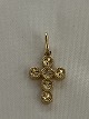 14 carat gold pendant, Cross with a diamond.Stamped: Z ...
