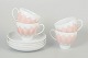 Bjørn Wiinblad for Rosenthal, set of four coffee cups with matching saucers.Set consisting of ...