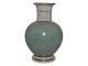 Royal Copenhagen Craquele, green vase. This product is only in our storage. It can be ...