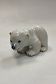 Bing and Grøndahl Polar Bear Cub Figurine No. 2535Length 16 cm / 6.30 inch