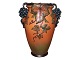 Ipsen art potteryLarge vase with grapes