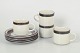 Arabia Karelia, set of four tea cups with matching saucers.Classic stoneware set consisting of ...