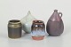 Set of four miniature studio ceramic vases from Swedish ...