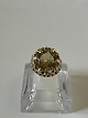 14 carat Gold Vintage Ladies Ring with light green ...