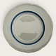 Royal Copenhagen, Aluminia, Alma frame shape, Lone, flat plate, 23.5cm in diameter *Very small ...