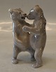 0824-1233 Two bears standing 13 x 8 cm Erik Nielsen 1907 Royal Copenhagen  In mint and nice ...