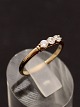 8 carat gold ring size 52 with 3 clear stones from goldsmith Jens Aagaard Svenborg item no. 637677