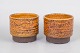 Hegnetslund, set of two stoneware plant pots.