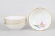 Krautheim, set of six "Primula" porcelain bowls with floral decoration.Elegant set of six fine ...