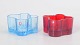 Alvar Aalto for Iittala, set of two tealight holders.