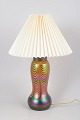 Wilhelm Kralik & Sohn table lamp with Le Klint shade.