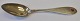 Thomas Jensen Zittorius Lange (1795- 1864) Tønder, Denmark: Table spoon with glass. 1834. With ...